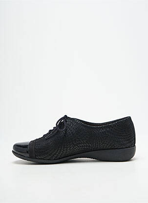 Derbies impression talon plat jusqu'à 3cm noir HIRICA femme