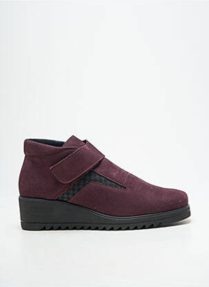 Bottines/boots talon de 4 à 6cm violet HIRICA femme