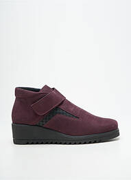 Bottines/boots talon de 4 à 6cm violet HIRICA femme
