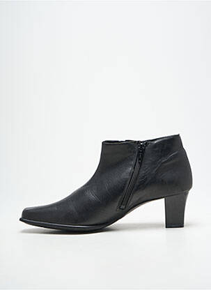 Bottines/boots tissage satiné talon de 4 à 6cm noir DORNDORF femme