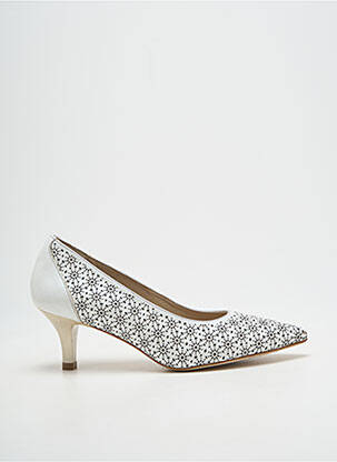 Escarpins bout pointu talon de 4 à 6cm blanc DORKING femme