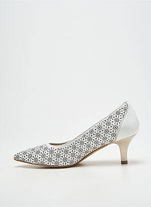 Escarpins bout pointu talon de 4 à 6cm blanc DORKING femme