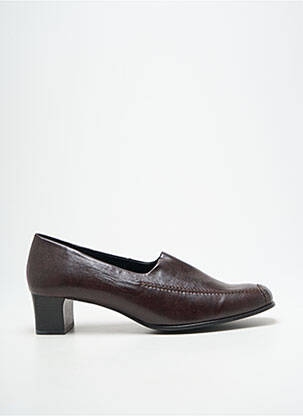 Escarpins bout carré talon de 4 à 6cm marron DORNDORF femme