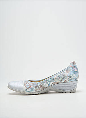 Ballerines impression talon de 4 à 6cm argent GEO-REINO femme