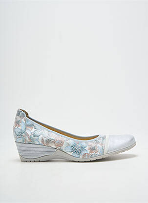 Ballerines impression talon de 4 à 6cm argent GEO-REINO femme