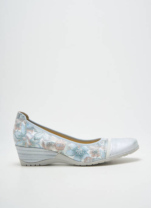 Ballerines impression talon de 4 à 6cm argent GEO-REINO femme