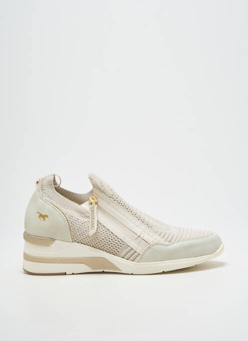 Baskets beige MUSTANG femme