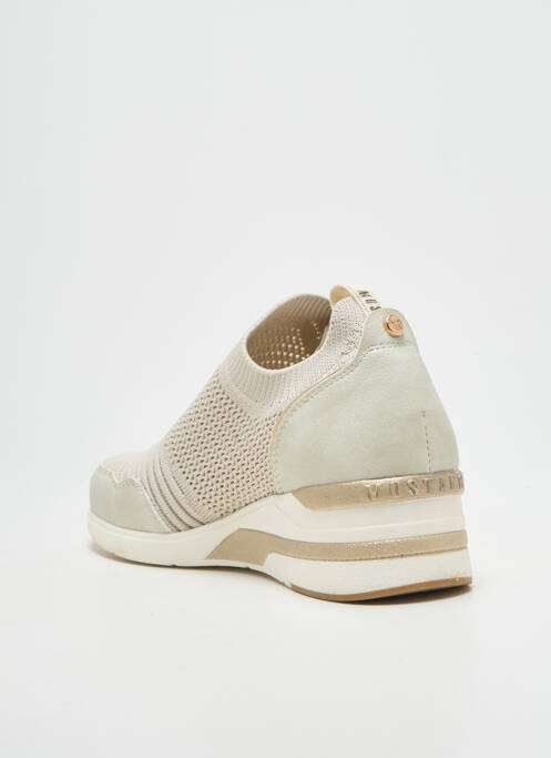 Baskets beige MUSTANG femme
