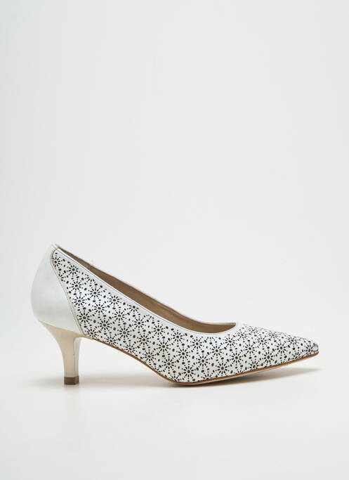 Escarpins bout pointu talon de 4 à 6cm blanc DORKING femme