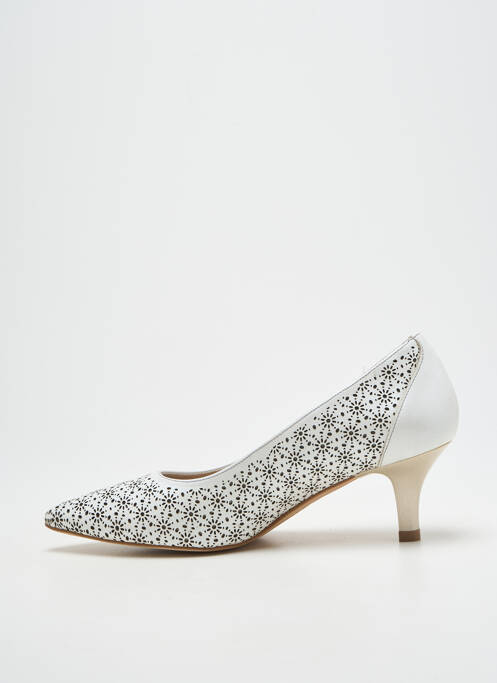 Escarpins bout pointu talon de 4 à 6cm blanc DORKING femme