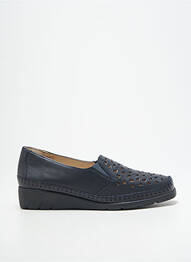 Mocassins voute plantaire talon plat jusqu'à 3cm bleu LUXAT femme
