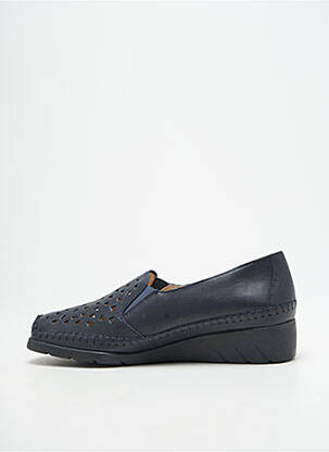 Mocassins voute plantaire talon plat jusqu'à 3cm bleu LUXAT femme