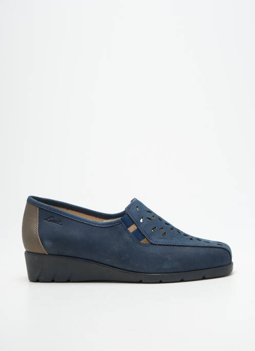 Mocassins voute plantaire talon plat jusqu'à 3cm bleu LUXAT femme