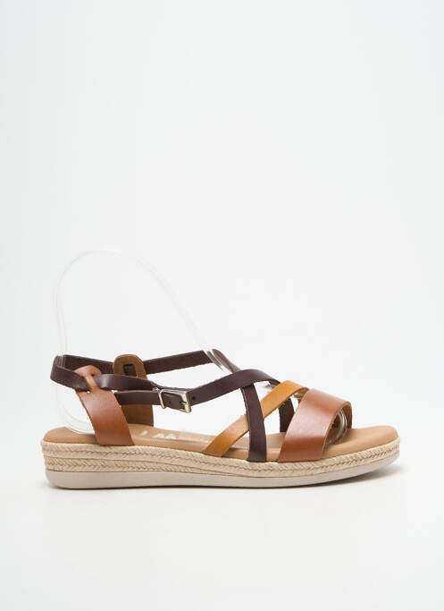 Sandales/nu pieds fermeture boucle(s) talon plat jusqu'à 3cm marron OH ! MY SANDALS femme
