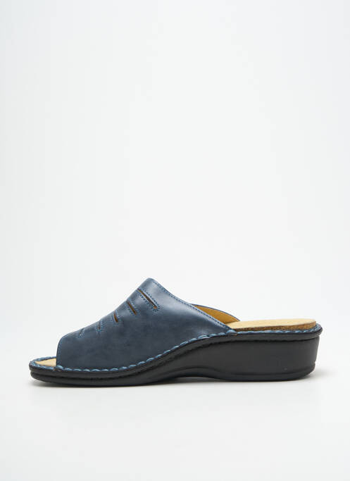Mules/sabots voute plantaire talon de 4 à 6cm bleu LA PLUME femme