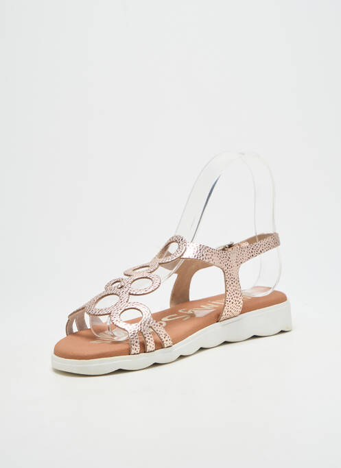 Sandales/nu pieds tissage satiné talon plat jusqu'à 3cm argent OH ! MY SANDALS femme