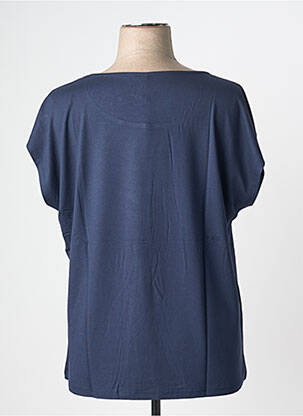 Top stretch manches courtes bleu SHEEGO femme