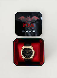 Montre matériaux cuir noir POLICE homme