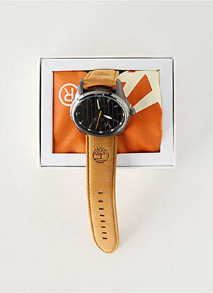 Montre matériaux cuir marron TIMBERLAND homme