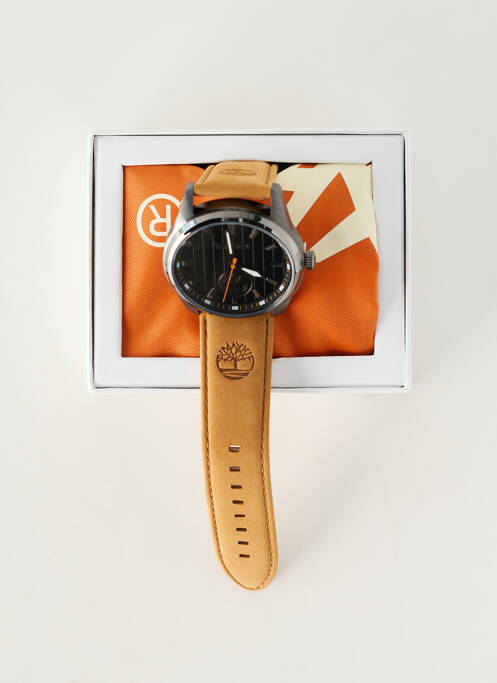 Montre matériaux cuir marron TIMBERLAND homme