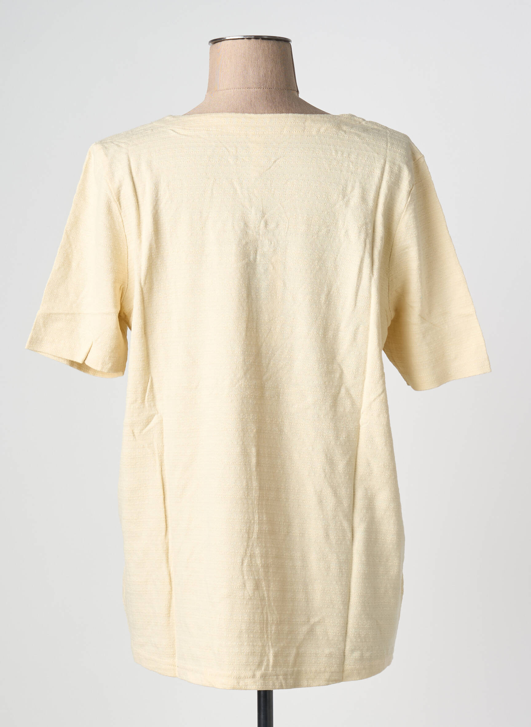 Top stretch manches courtes beige SHEEGO femme