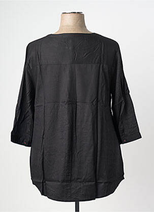 Chemisier coupe droite manches 3/4 noir SHEEGO femme