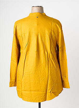 Tunique manches longues fermeture boutonnée sur le devant jaune SHEEGO femme