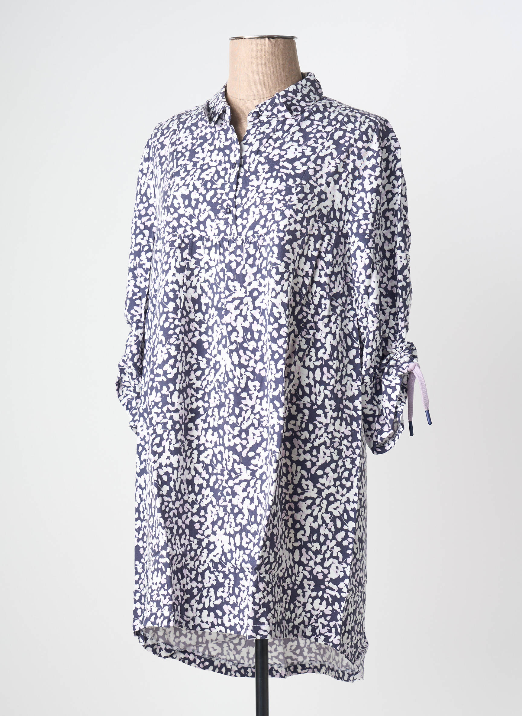 Tunique manches longues imprimé fantaisie violet SHEEGO femme