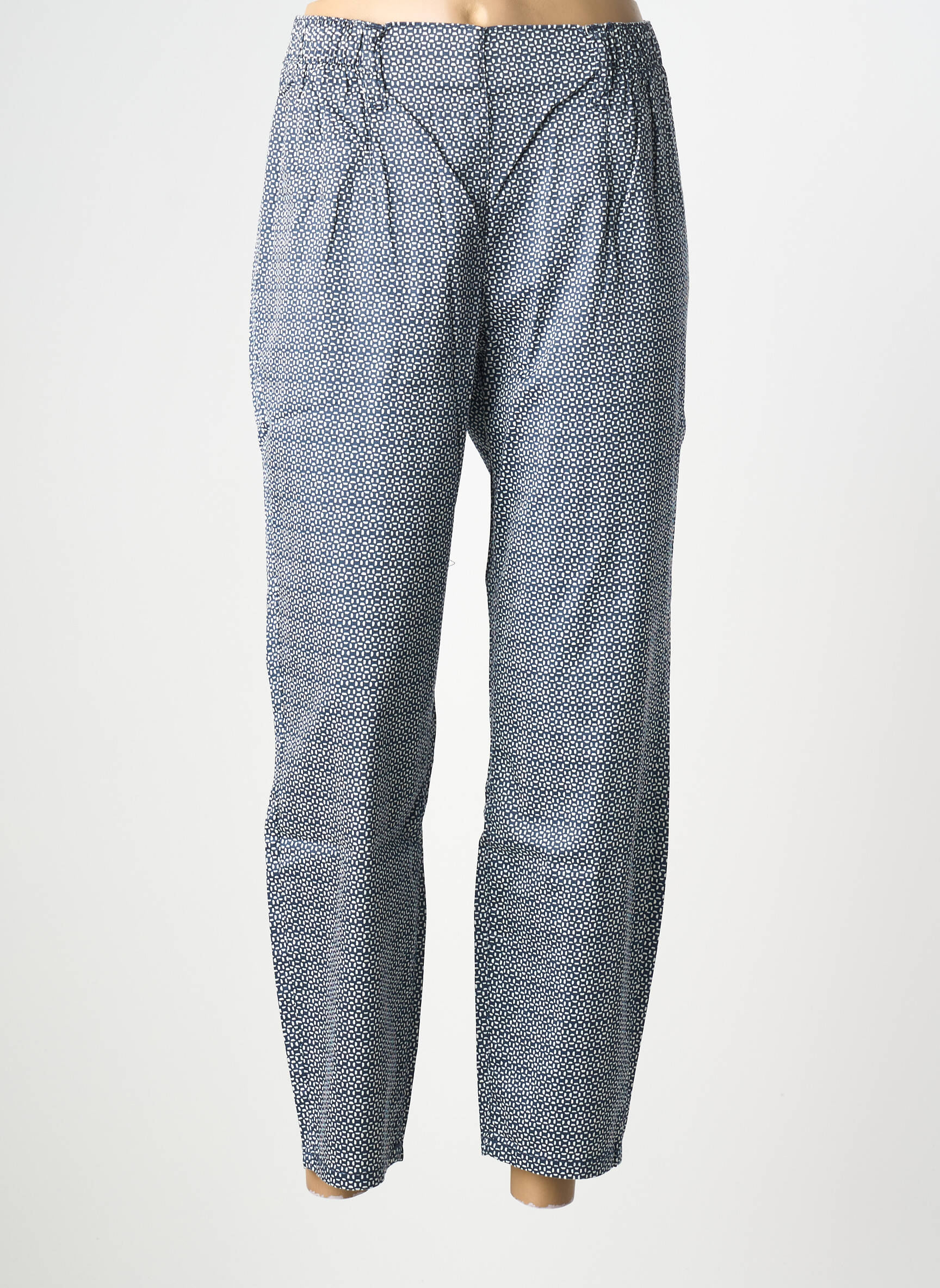 Pantalon droit stretch taille normale bleu SHEEGO femme