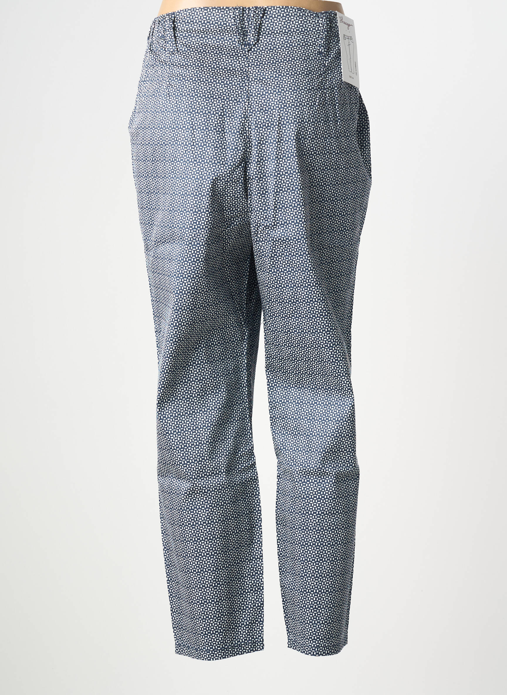 Pantalon droit stretch taille normale bleu SHEEGO femme