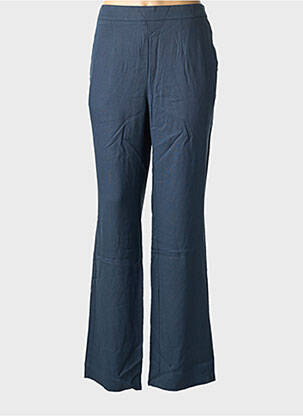 Pantalon droit tissage popeline taille normale bleu SHEEGO femme