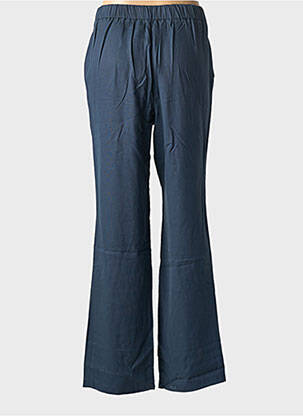 Pantalon droit tissage popeline taille normale bleu SHEEGO femme