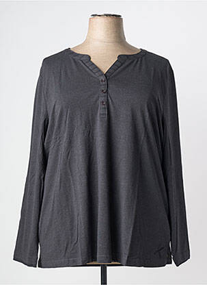 Top manches longues manches longues gris SHEEGO femme