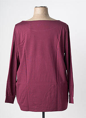 T-shirt sérigraphie floquée manches longues violet SHEEGO femme