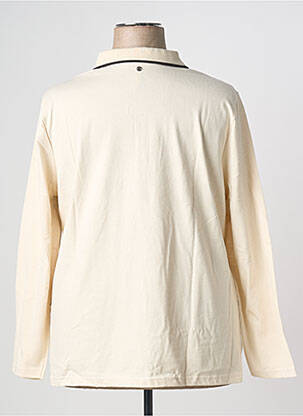Polo coupe droite manches longues beige SHEEGO femme