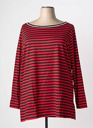 T-shirt manches longues manches longues rouge SHEEGO femme