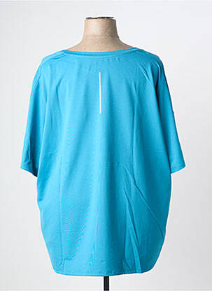 T-shirt coupe droite manches courtes bleu SHEEGO femme