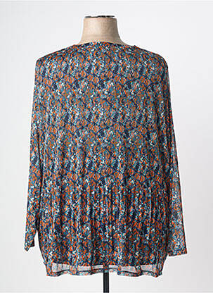 Blouse imprimé fantaisie manches longues bleu TOM TAILOR femme