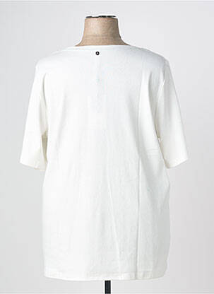 T-shirt coupe droite manches courtes blanc SHEEGO femme