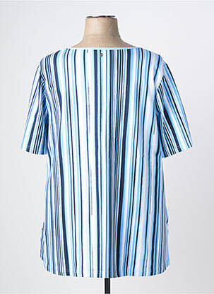 Top stretch manches courtes bleu SHEEGO femme