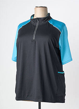 Top manches courtes manches courtes noir SHEEGO femme