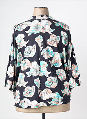 Blouse imprimé fantaisie manches 3/4 noir TOM TAILOR femme