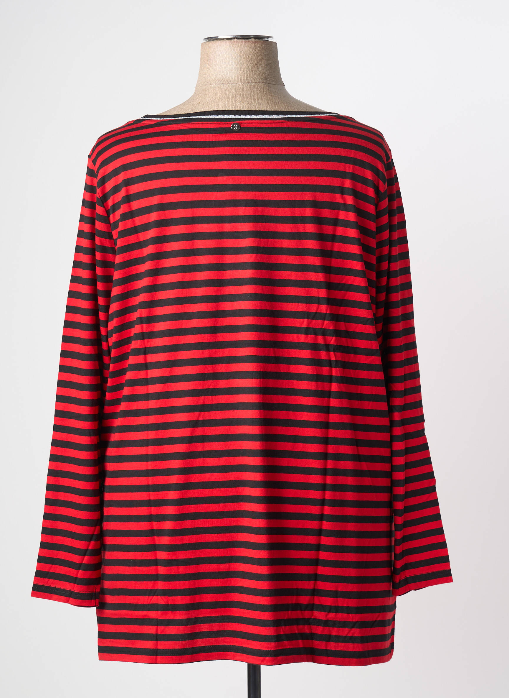 T-shirt manches longues manches longues rouge SHEEGO femme