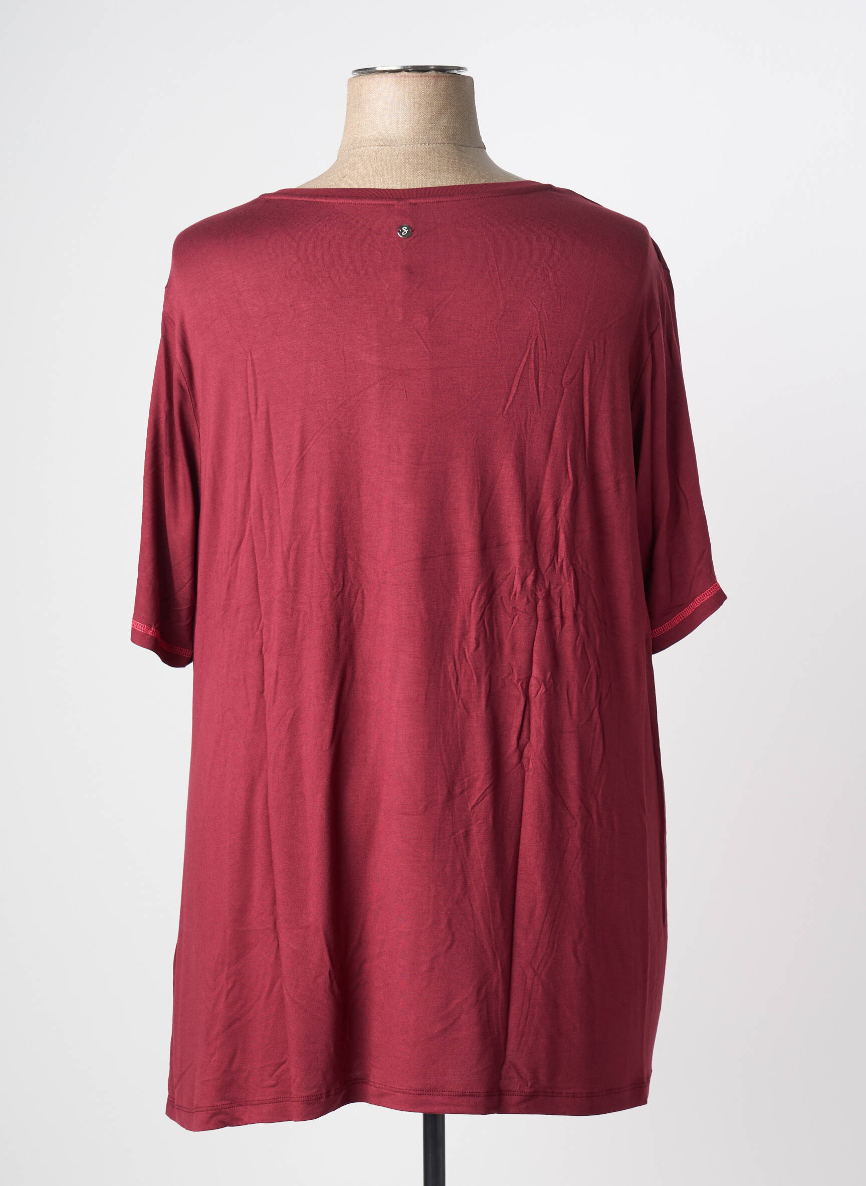 Top stretch manches courtes violet SHEEGO femme