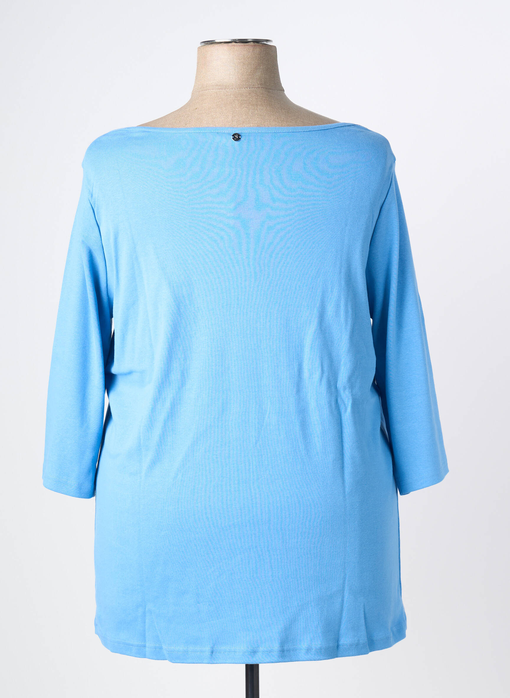 Top manches 3/4 bleu SHEEGO femme