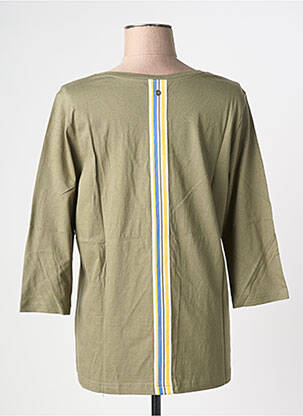 T-shirt manches 3/4 manches 3/4 vert SHEEGO femme