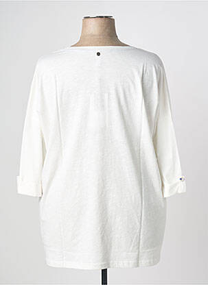 T-shirt manches 3/4 manches 3/4 blanc SHEEGO femme