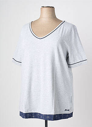 T-shirt imprimé fantaisie manches courtes gris SHEEGO femme