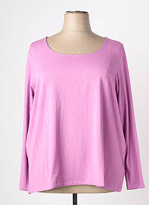 T-shirt manches longues manches longues violet SHEEGO femme
