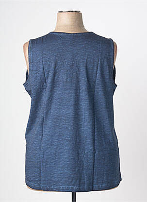 Débardeur coupe droite sans manche bleu SHEEGO femme